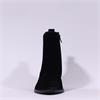 Paul Green Low Heel Pointed Chelsea Boot - Black Suede